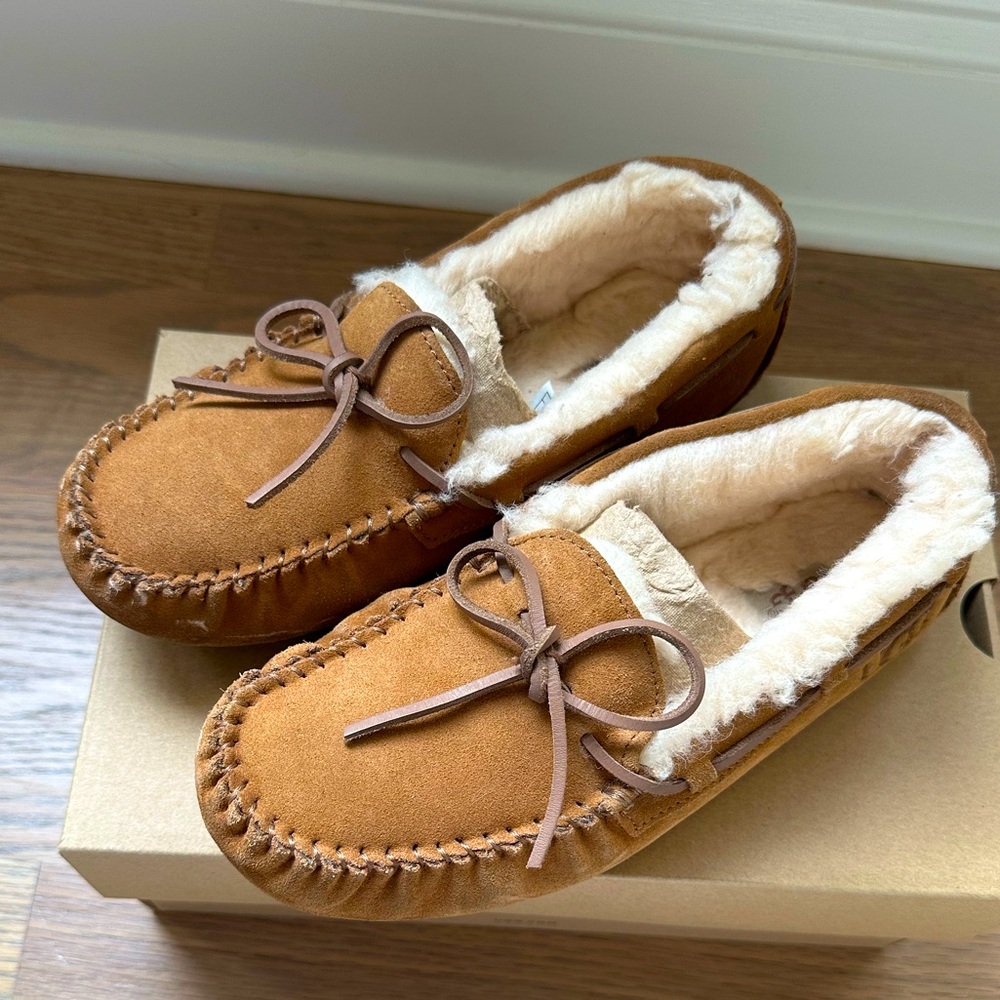Kids Dakota UGG slippers, chestnut, size 4